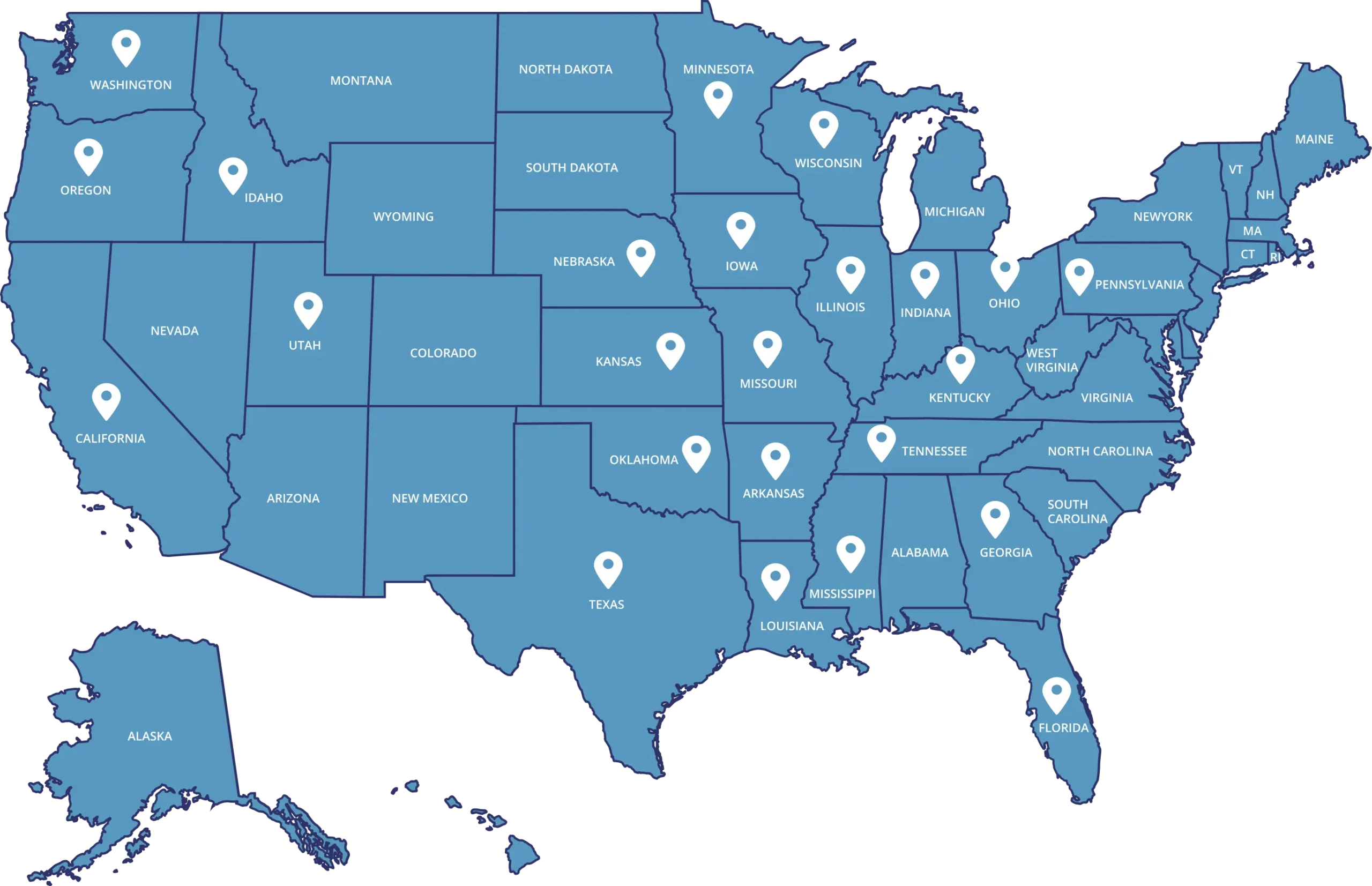 Principal coverages map